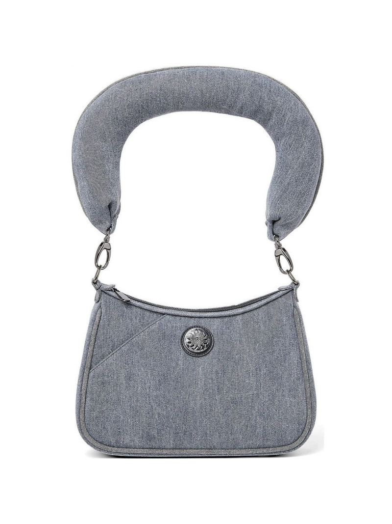 Carmen flower-embossed shoulder bag 1