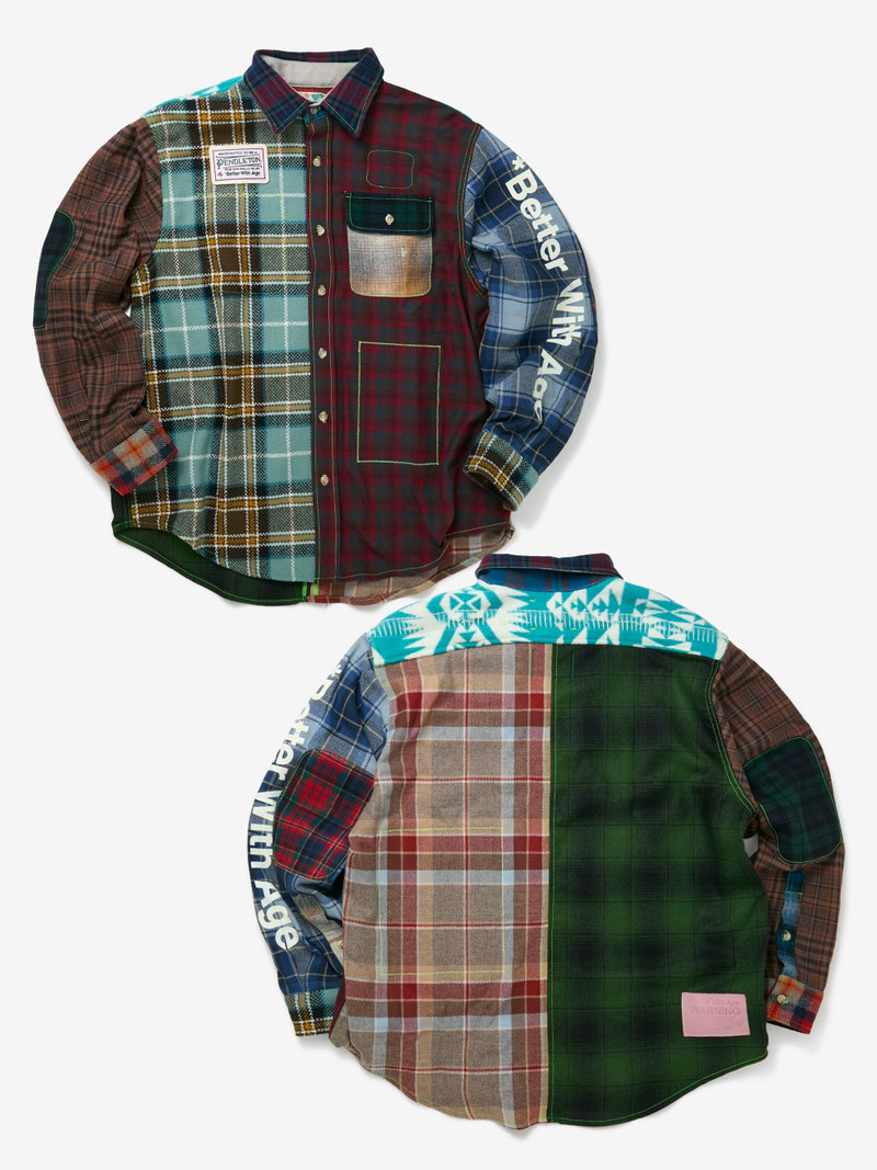 *Better With Age WHITNEY REVERSIBLE FLANNEL OVERSHIRT (MULTI) outlook