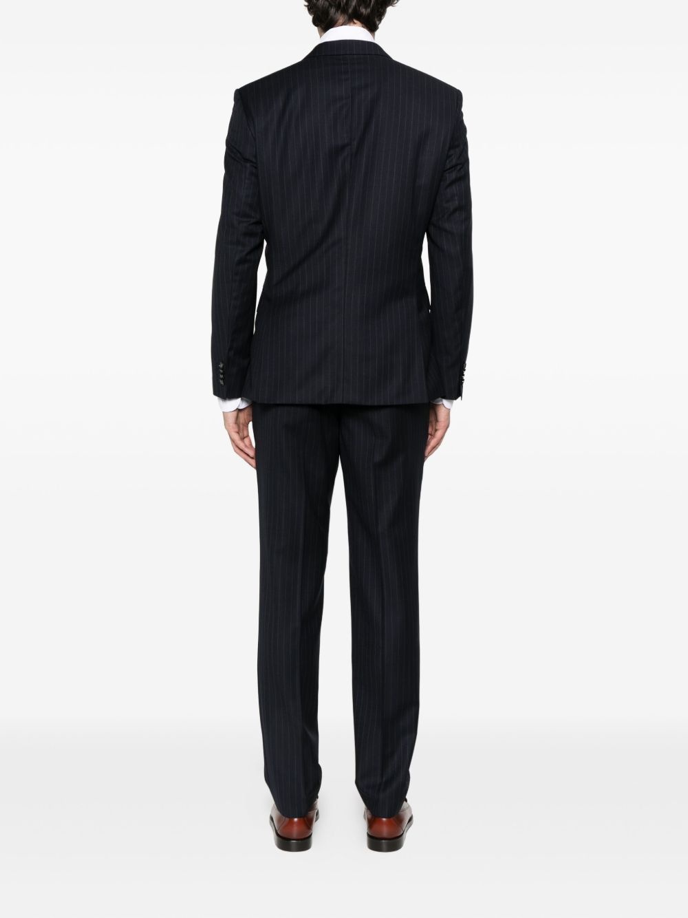 pinstripe wool suit - 3