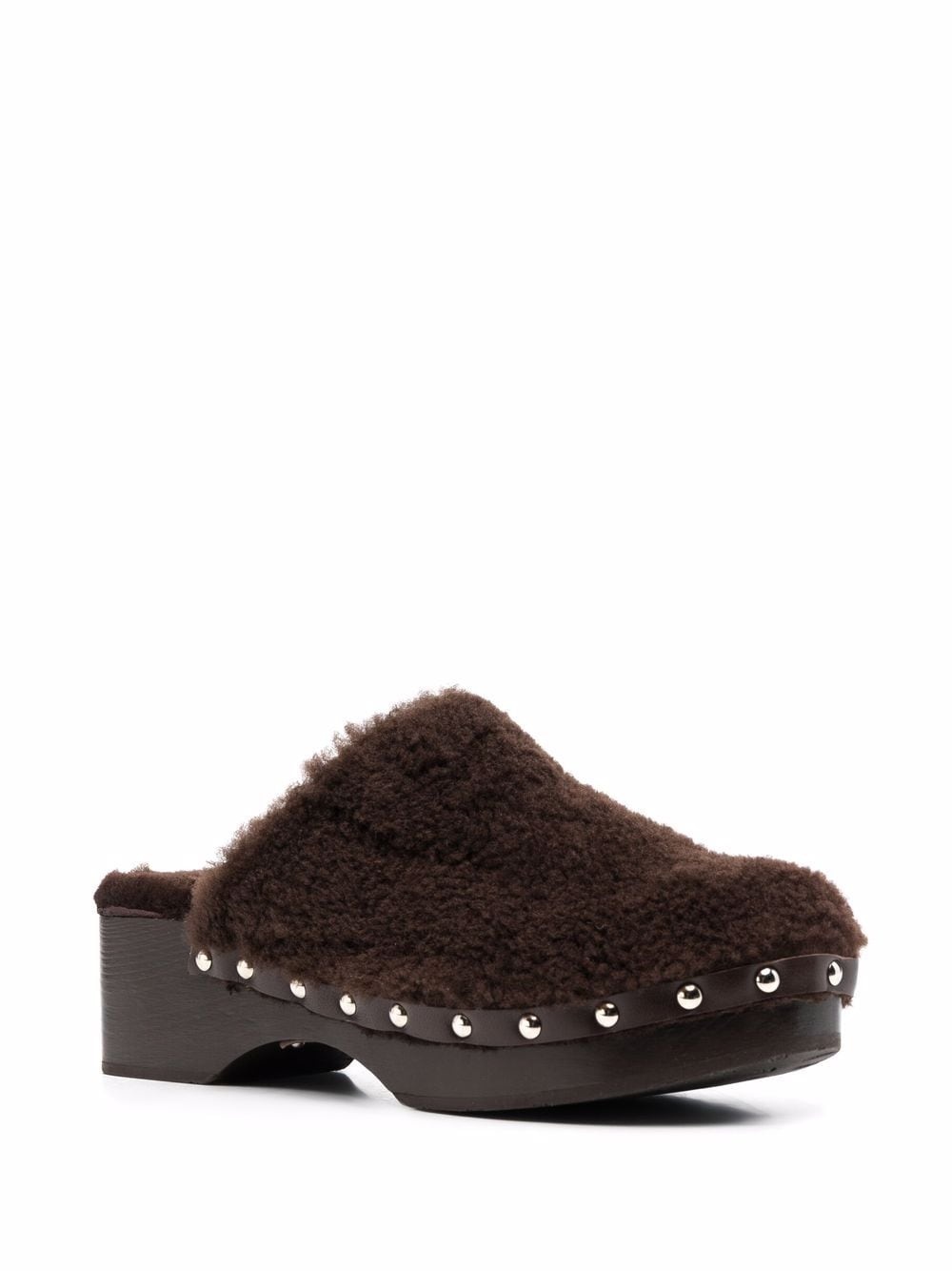 closed sheepskin clogs - 2