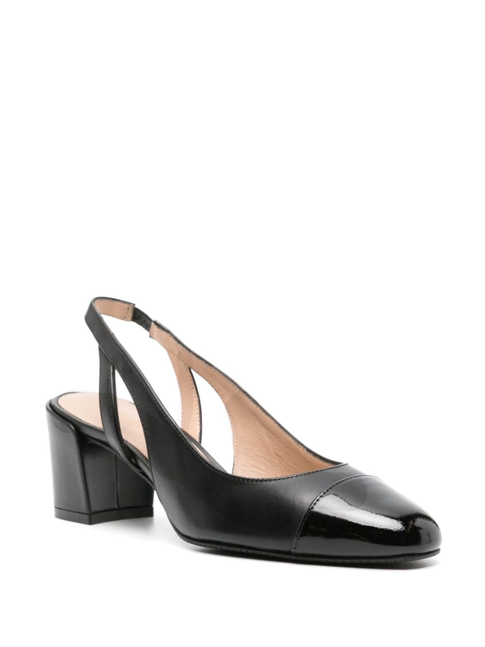Sleek 50mm leather pumps - 2