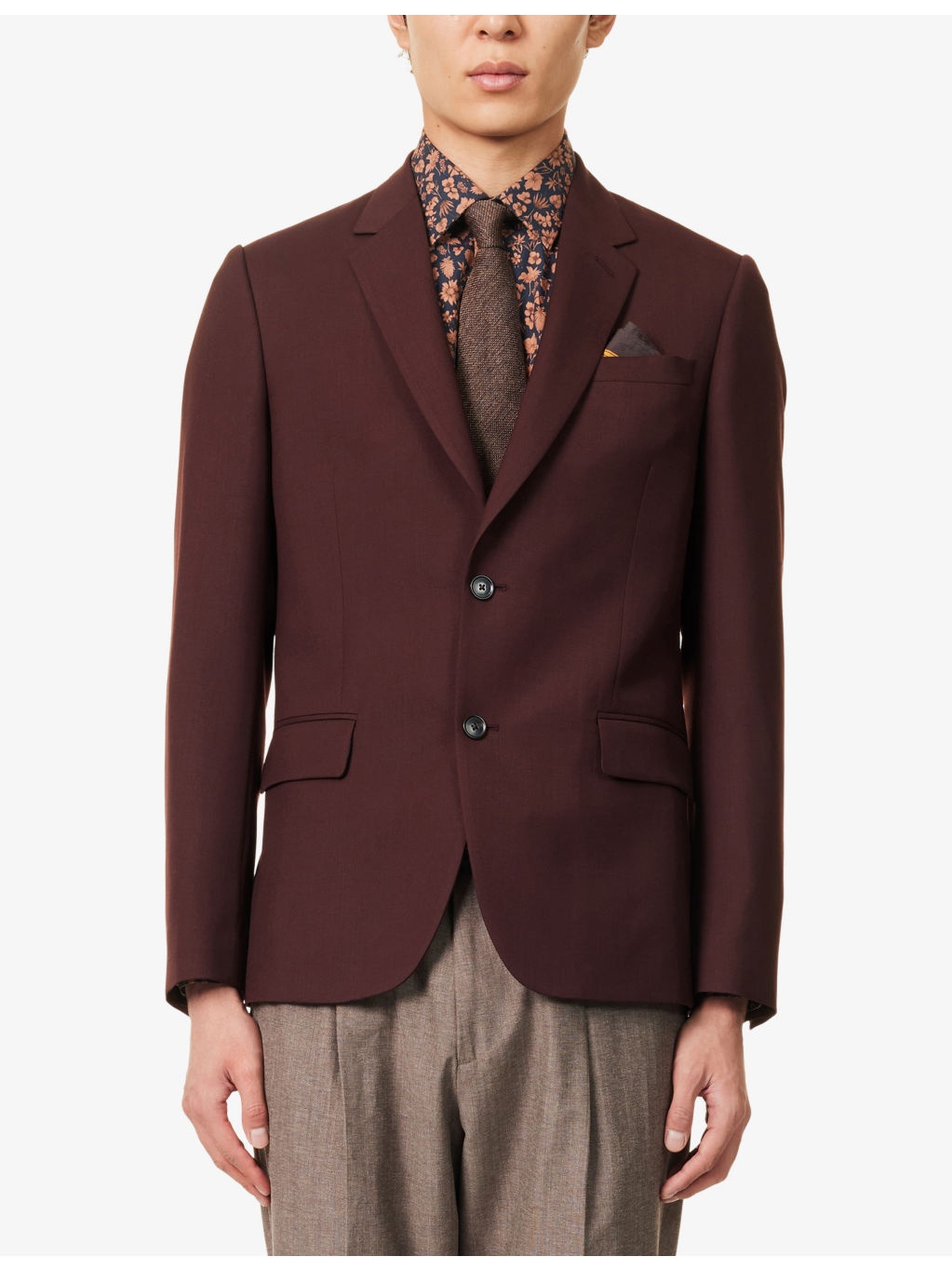 Single-Breasted Wool Blazer - 3