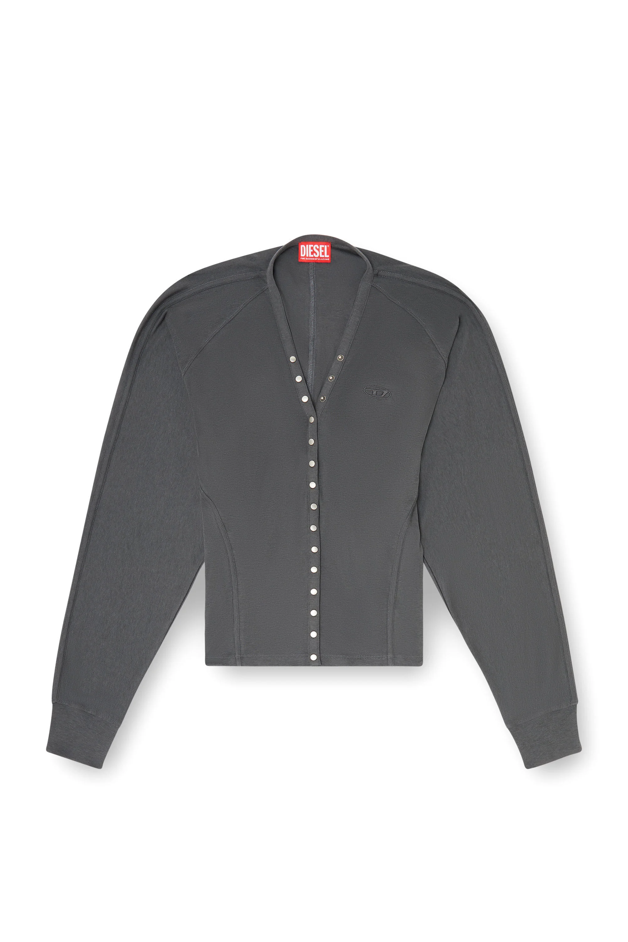 TENCEL-BLEND CARDIGAN TOP WITH BATWING SLEEVES - 1