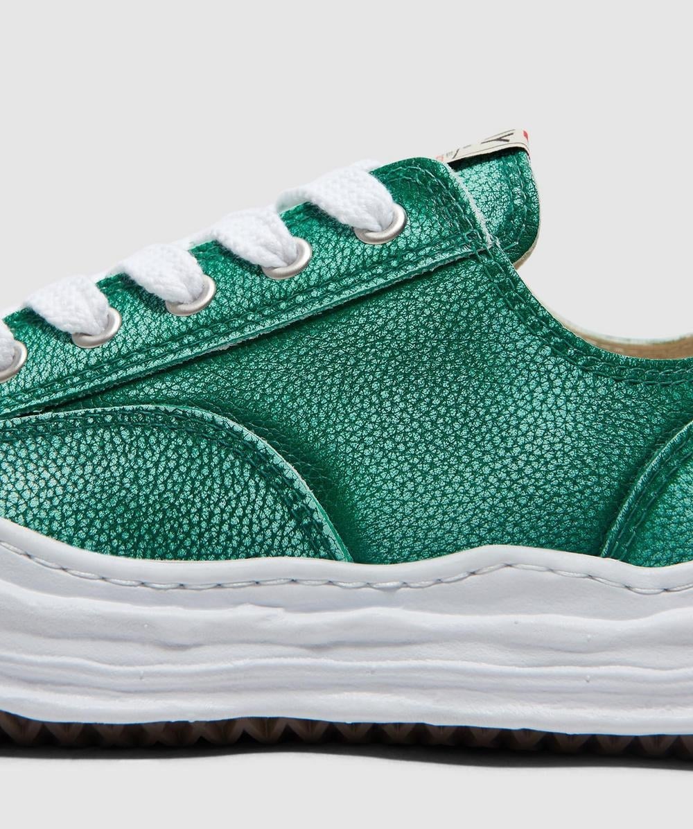Hank low brushed shrink leather sneaker - 7
