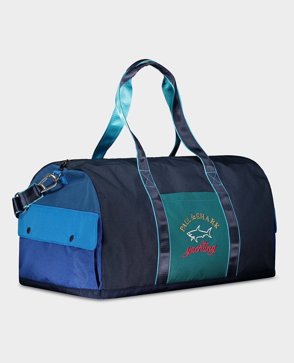 Color Block Duffle With Embroidered Logo - 2
