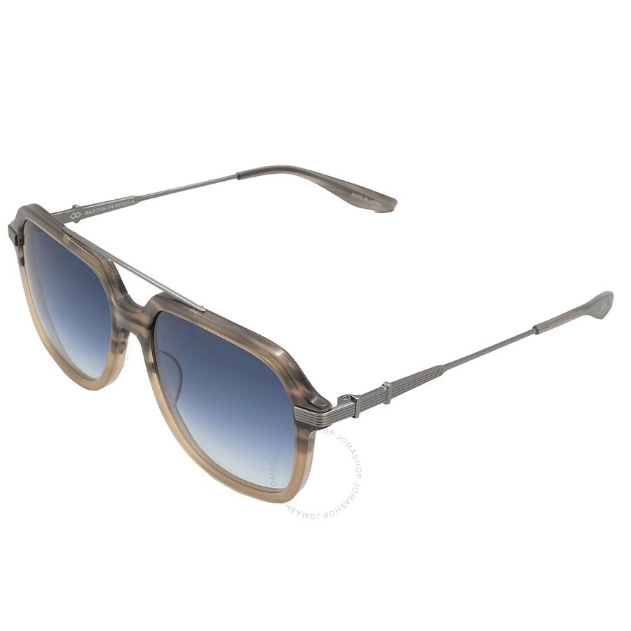 Barton Perreira - Barton Perreira D.Ellis Indigo Gradient Navigator Men's Sunglasses BP40033I 62W 56 - 5