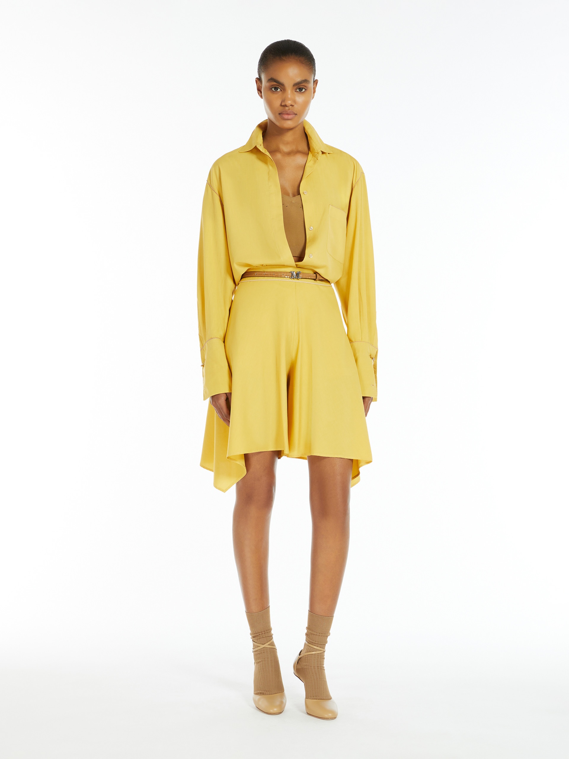 FENICE Fluid silk shorts - 2