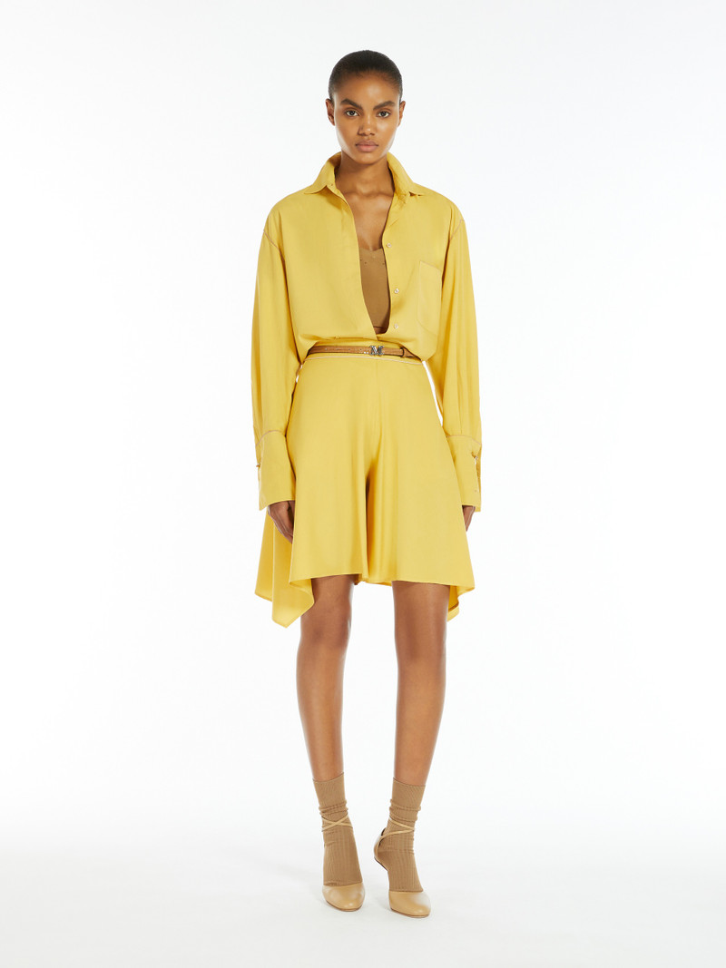 Max Mara FENICE Fluid silk shorts outlook
