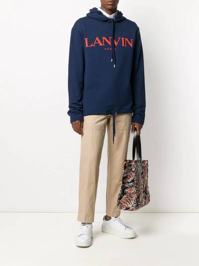Lanvin straight-leg cotton trousers outlook