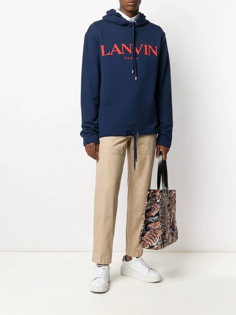 Lanvin straight-leg cotton trousers outlook