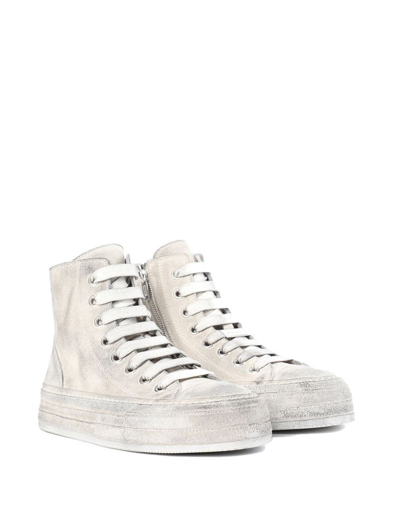 Ann Demeulemeester leather lace-up sneakers outlook