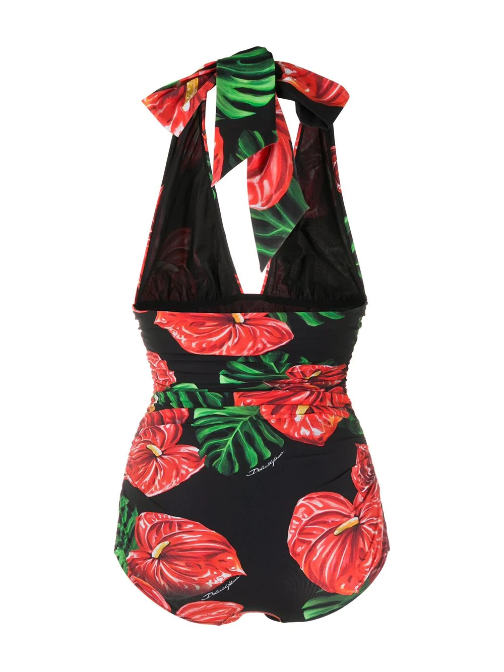 Anthurium print swimsuit - 2