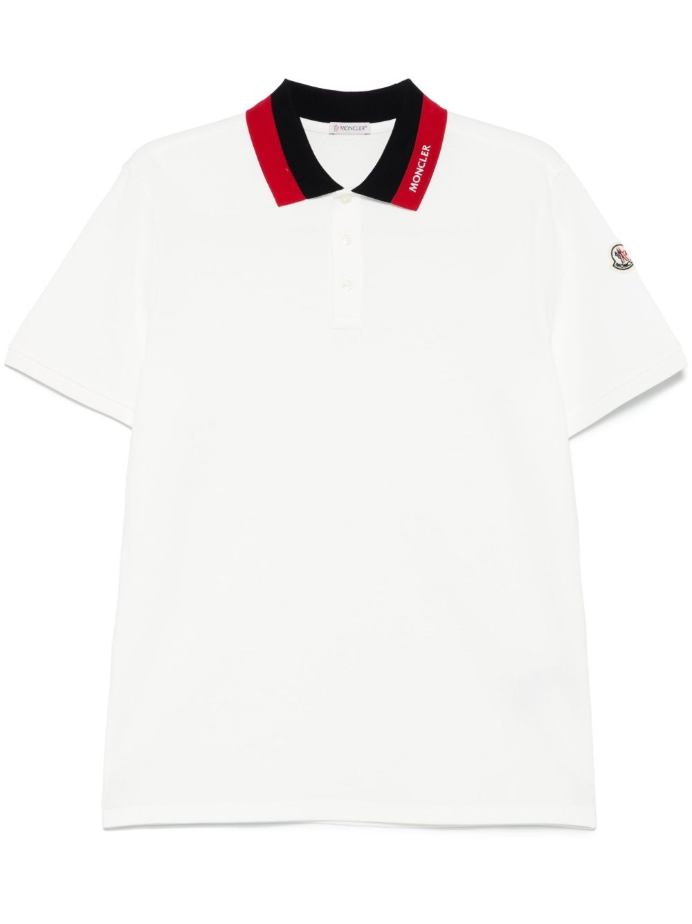 embroidered-logo piqué polo shirt - 1
