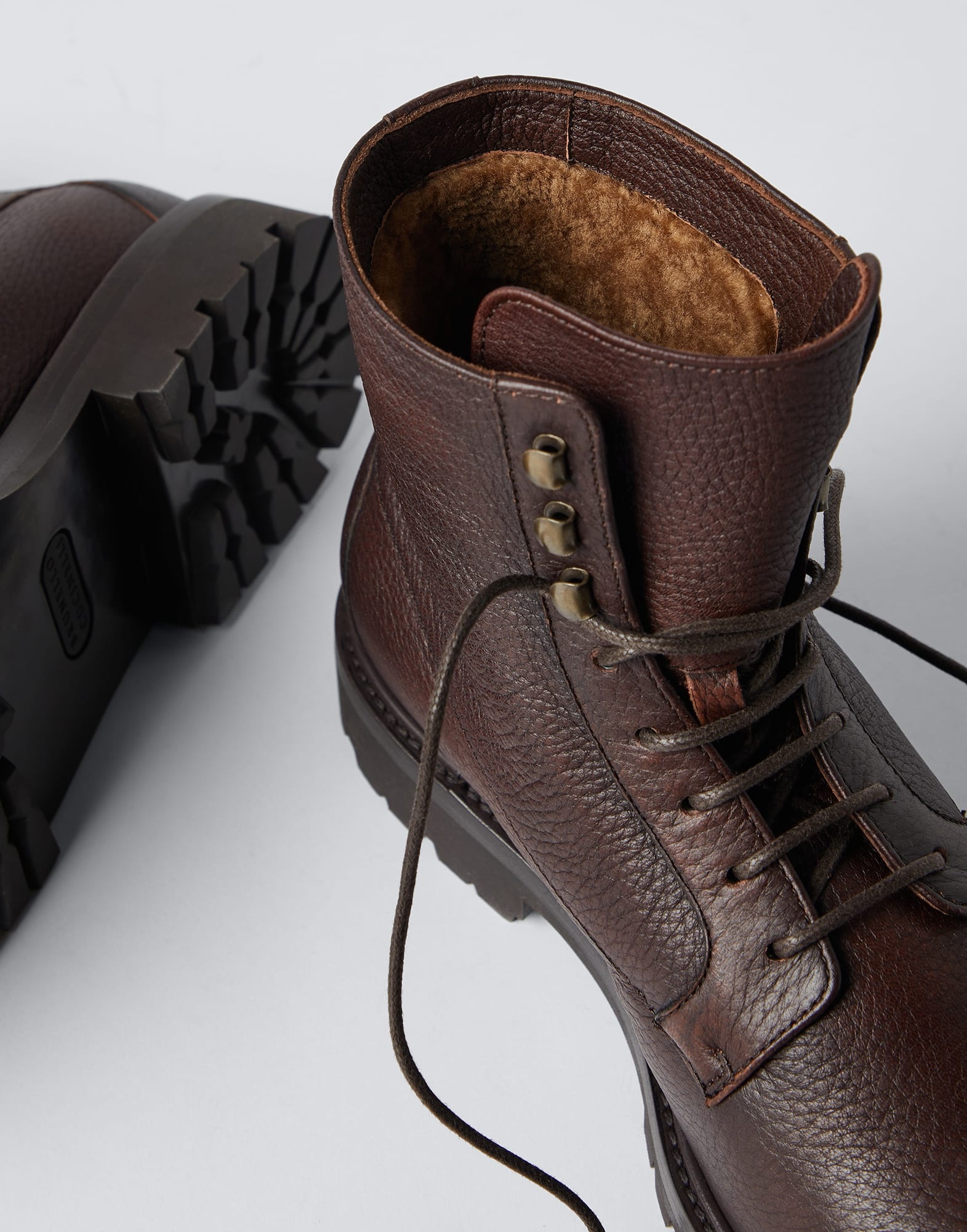Deerskin boots with shearling lining - 3