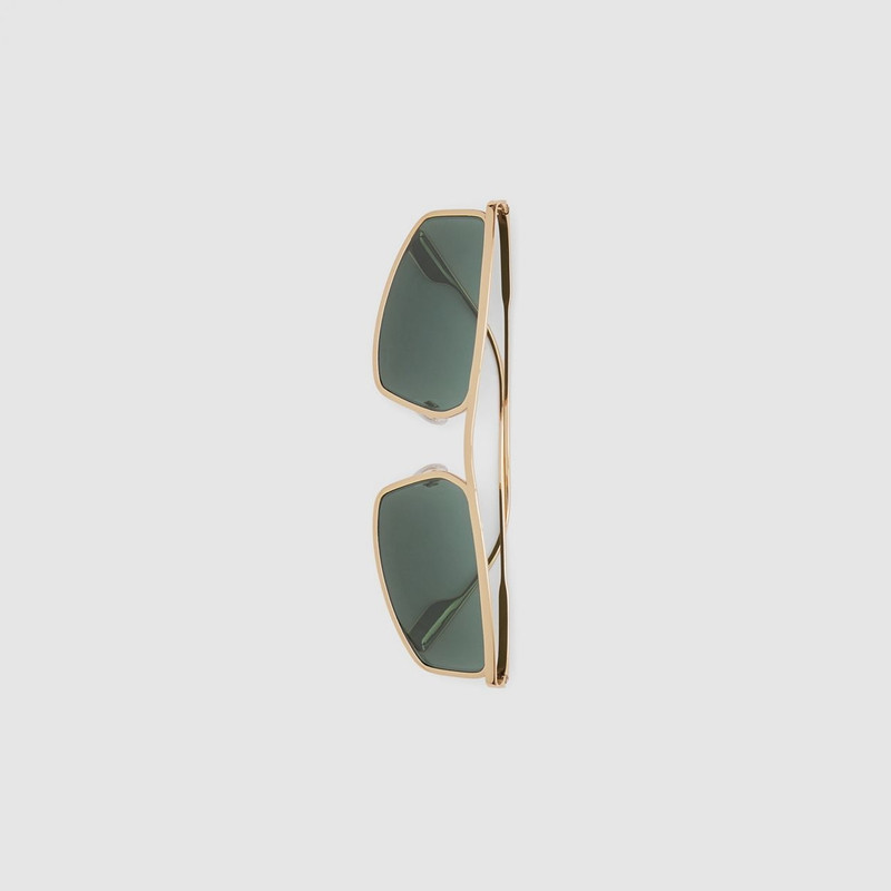 Logo Detail Rectangular Frame Sunglasses 5