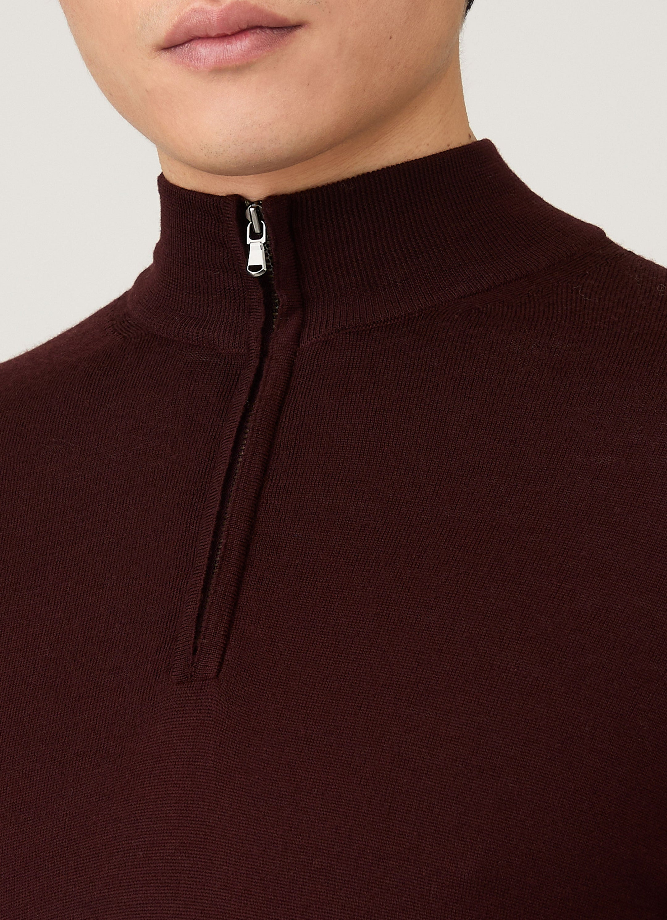 Extra‑Fine Merino Zip Neck - 6