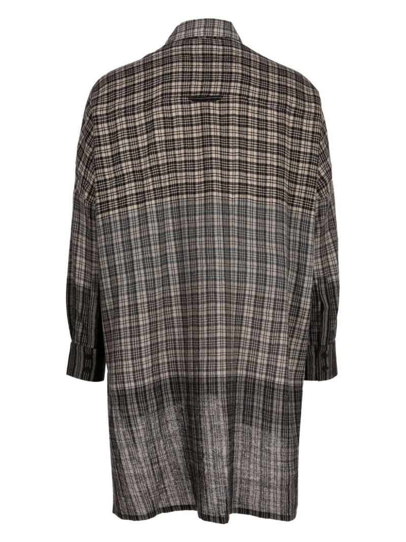 Toogood check-print wool shirt outlook