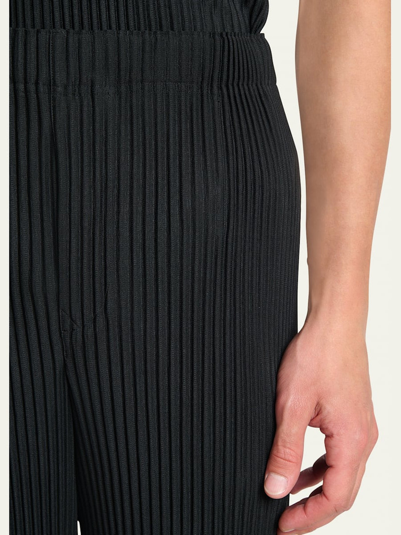 ISSEY MIYAKE Men's Pleated Straight-Leg Pants outlook