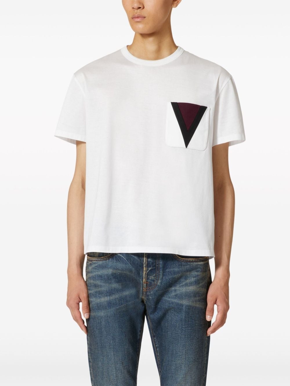 chest-pocket cotton T-shirt - 3