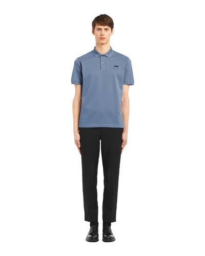 Prada Piqué polo shirt outlook