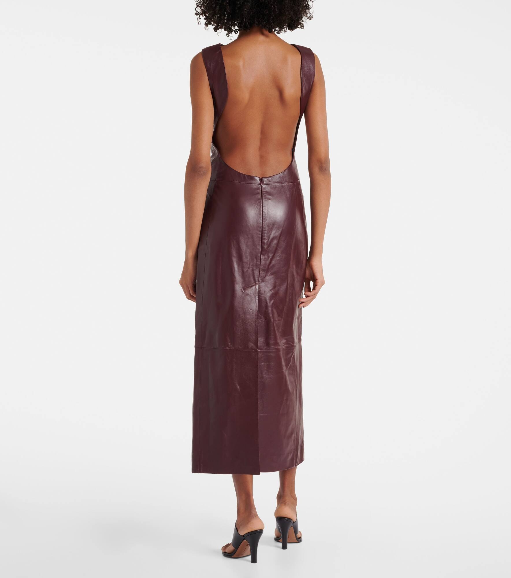 Ellery leather midi dress - 3