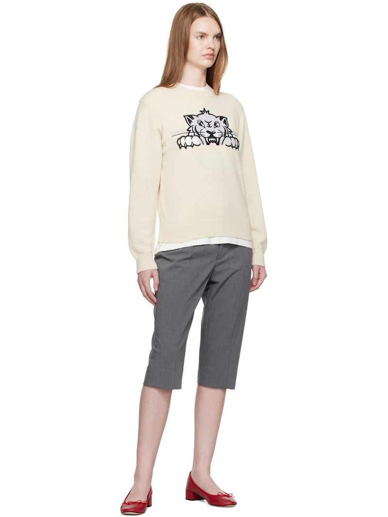 KENZO Beige Kenzo Paris 'KENZO Happy Tiger' Sweater outlook