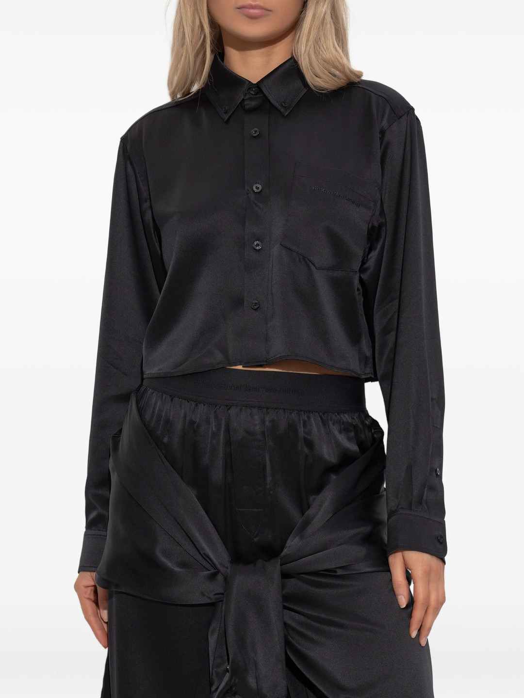 Cropped Boyfriend Shirt - 3