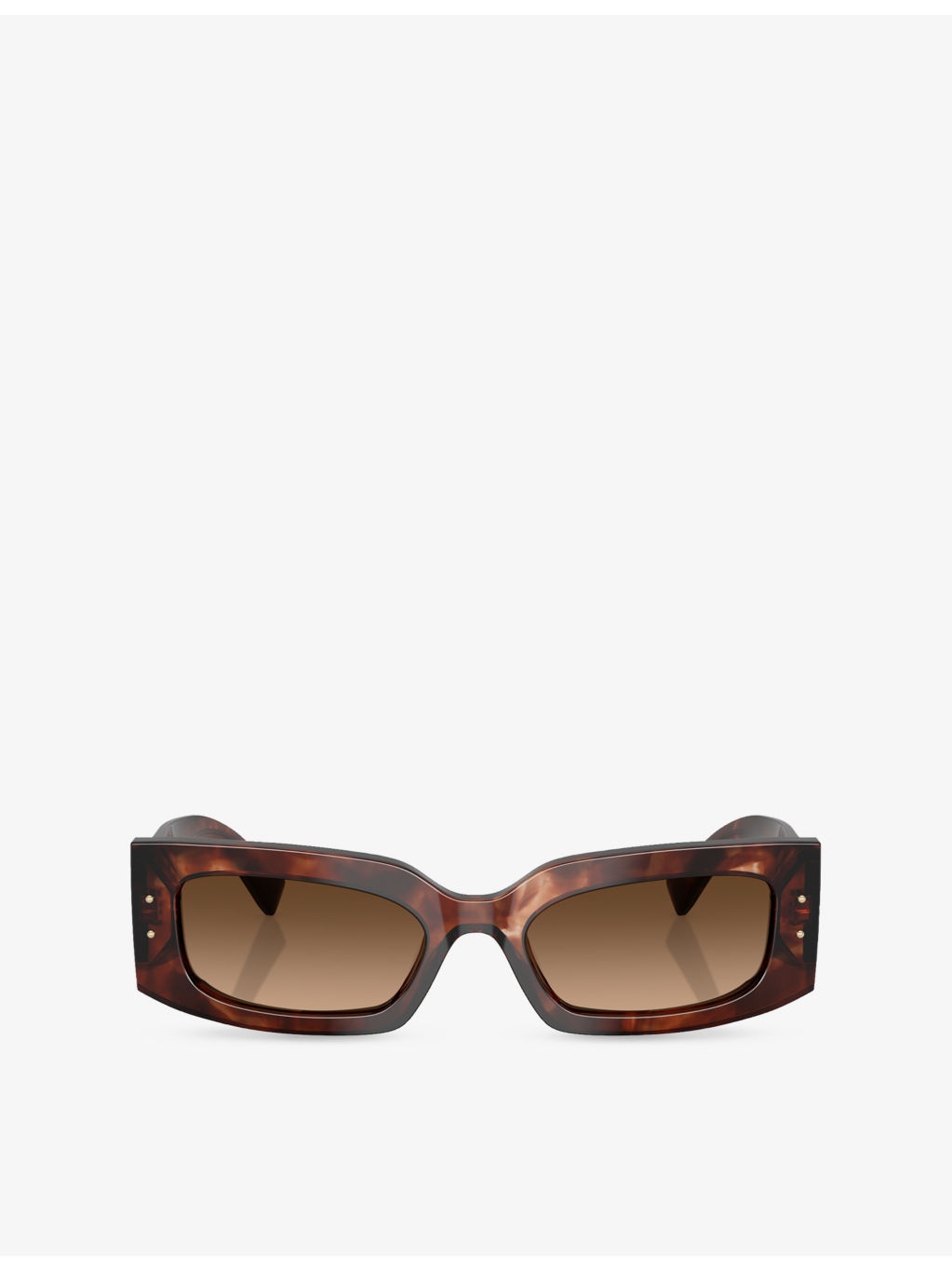 DG4479 Rectangle-Frame Tortoiseshell Acetate Sunglasses - 1