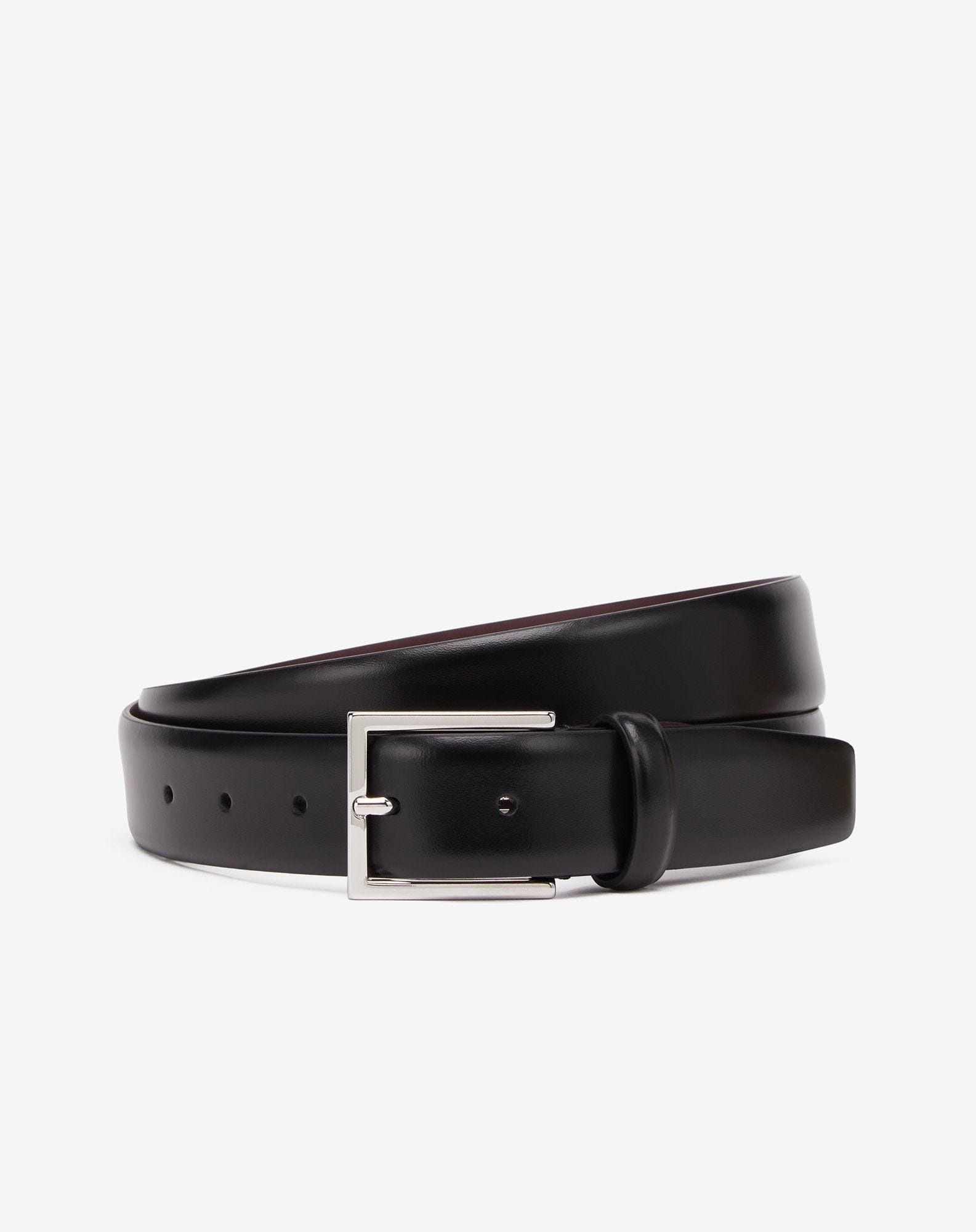 Black leather belt - 1
