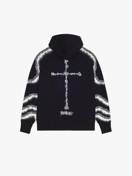 OVERSIZED CHAIN PRINTED HOODIE - 2