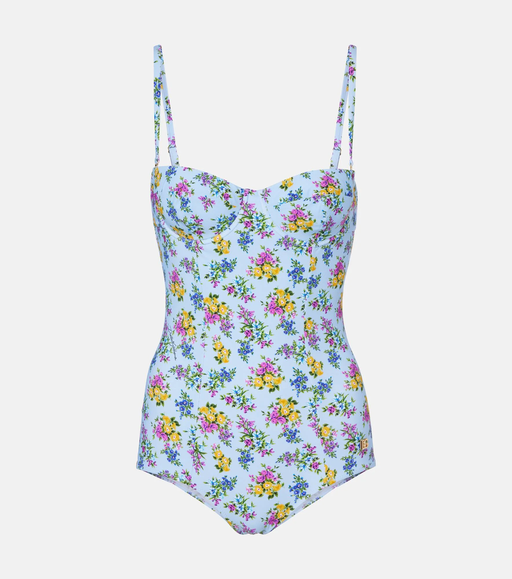 Floral swimsuit - 1