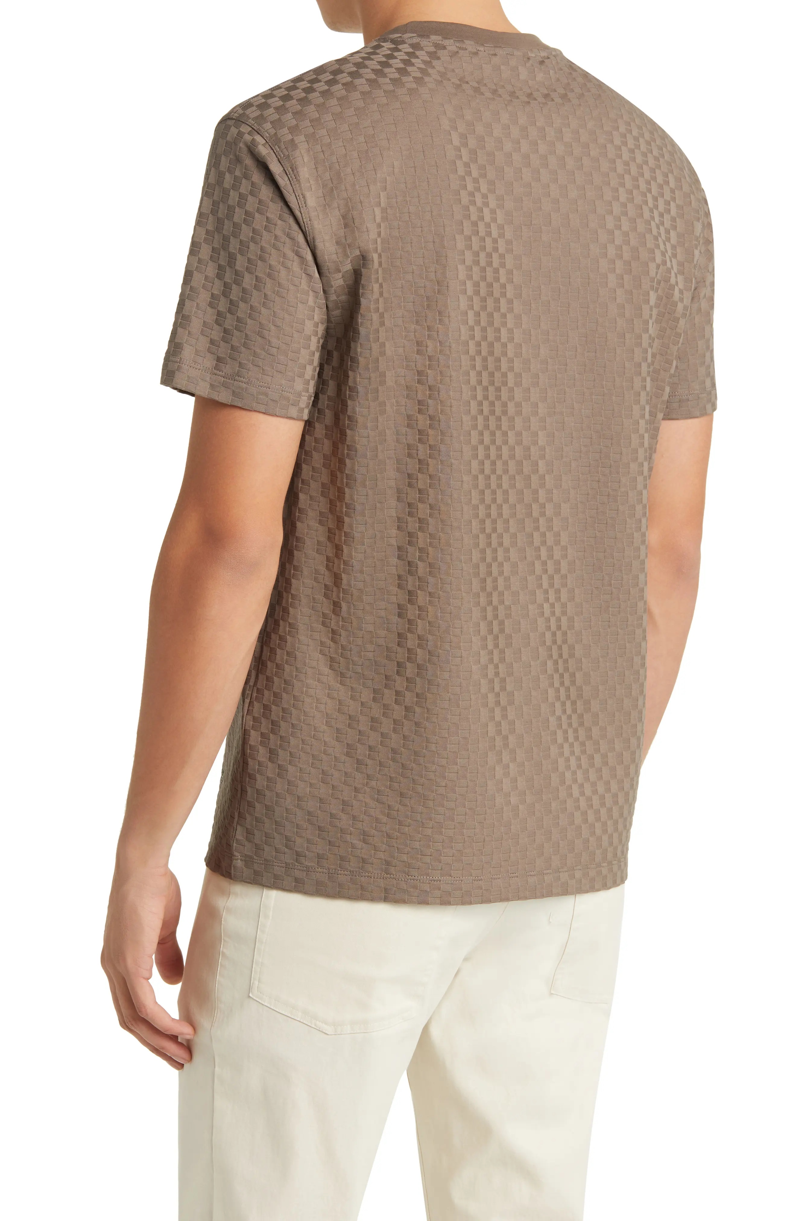 Basket Weave Jacquard T-Shirt - 2