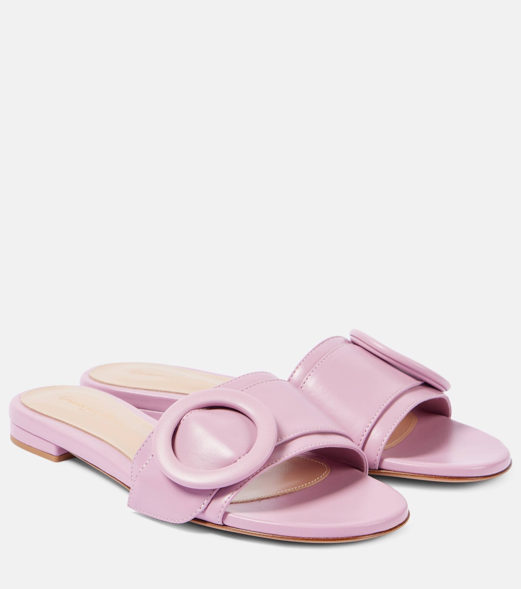 Leather slides - 1