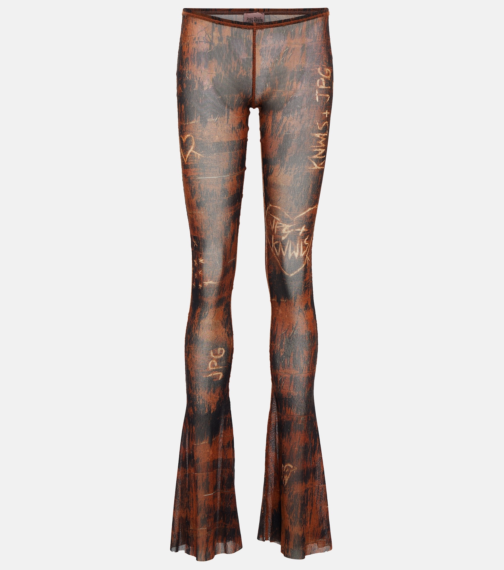 Jean Paul Gaultier x KNWLS printed jersey flared leggings