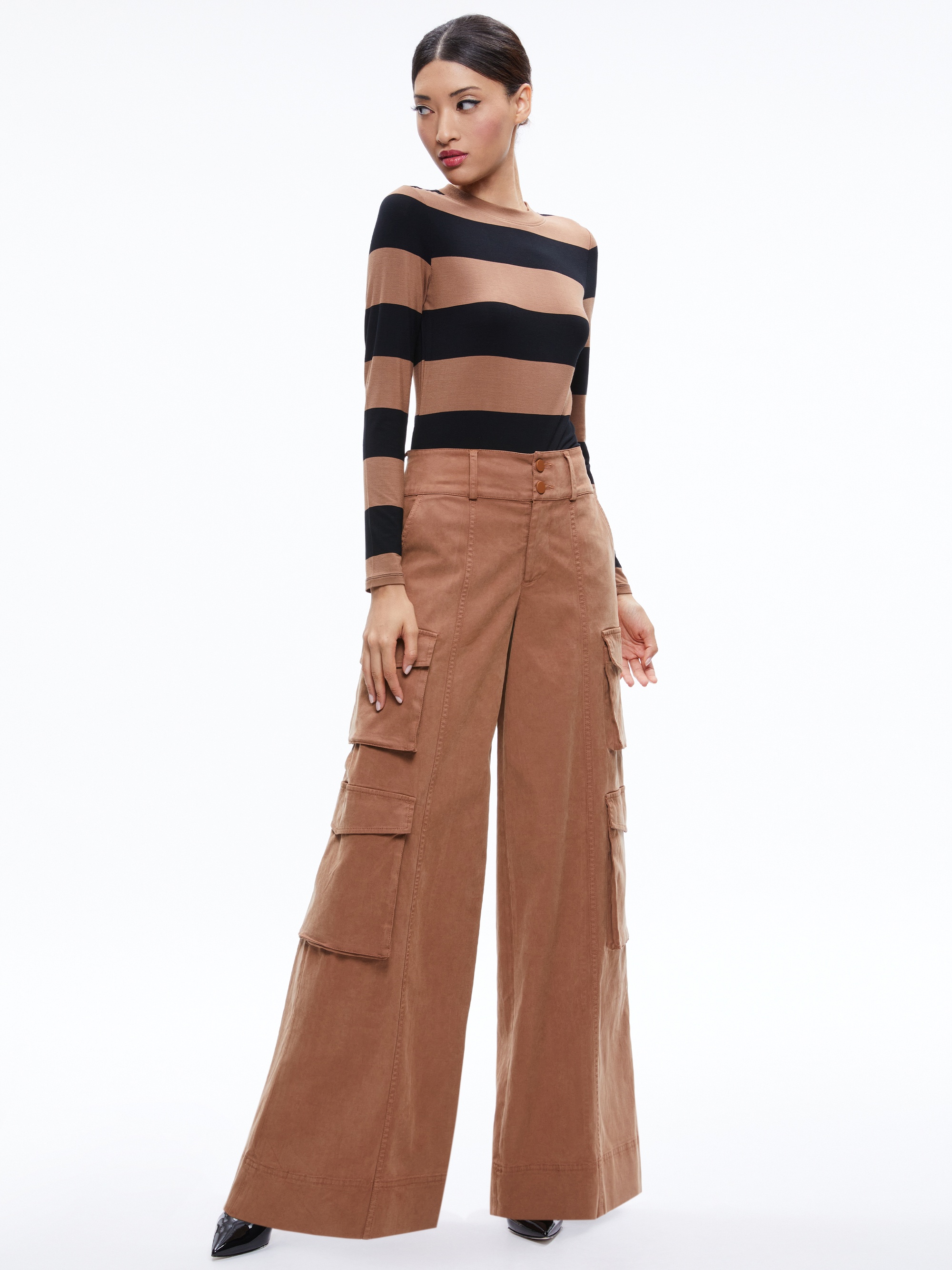 MAME HIGH RISE WIDE LEG CARGO PANT - 6