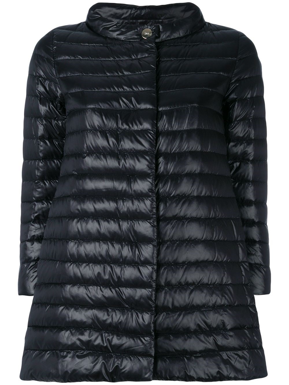 Nylon midi down jacket - 1