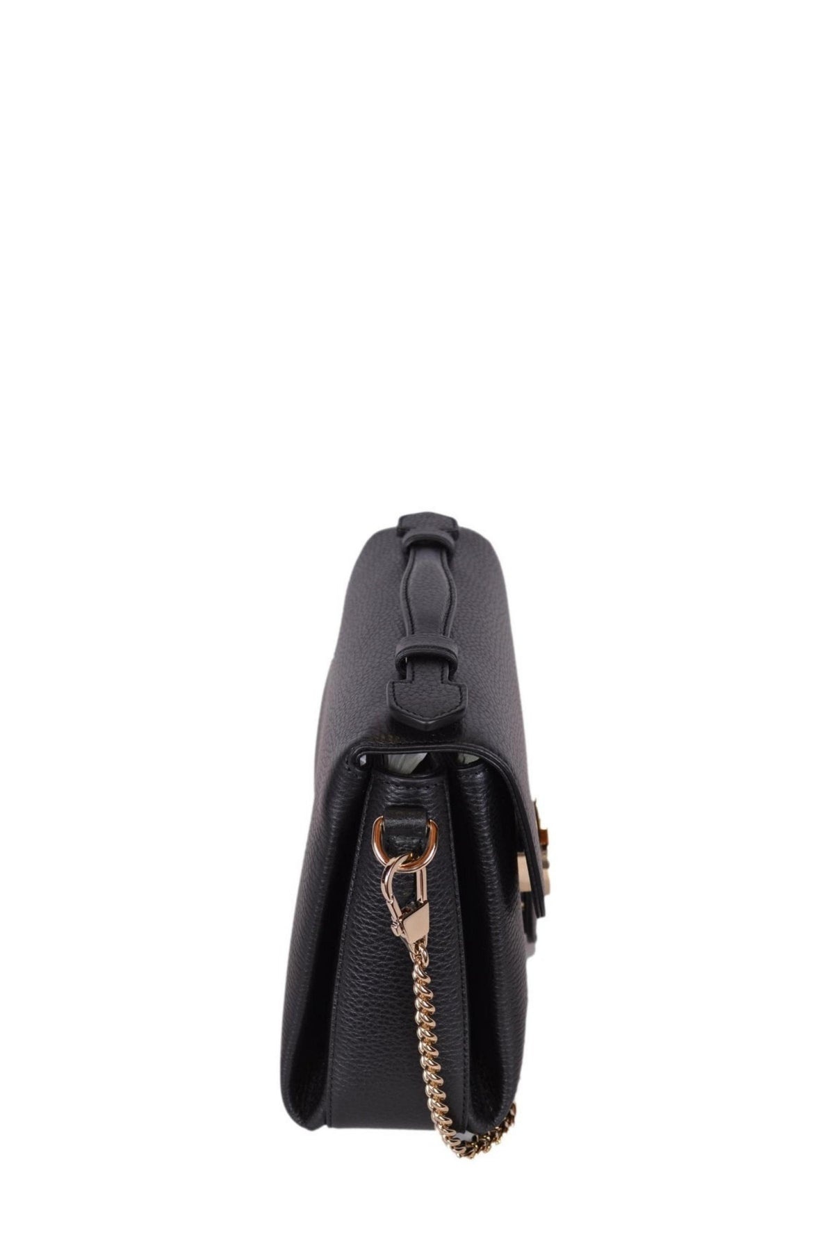 GG Shoulder Bag in Black Leather - 3