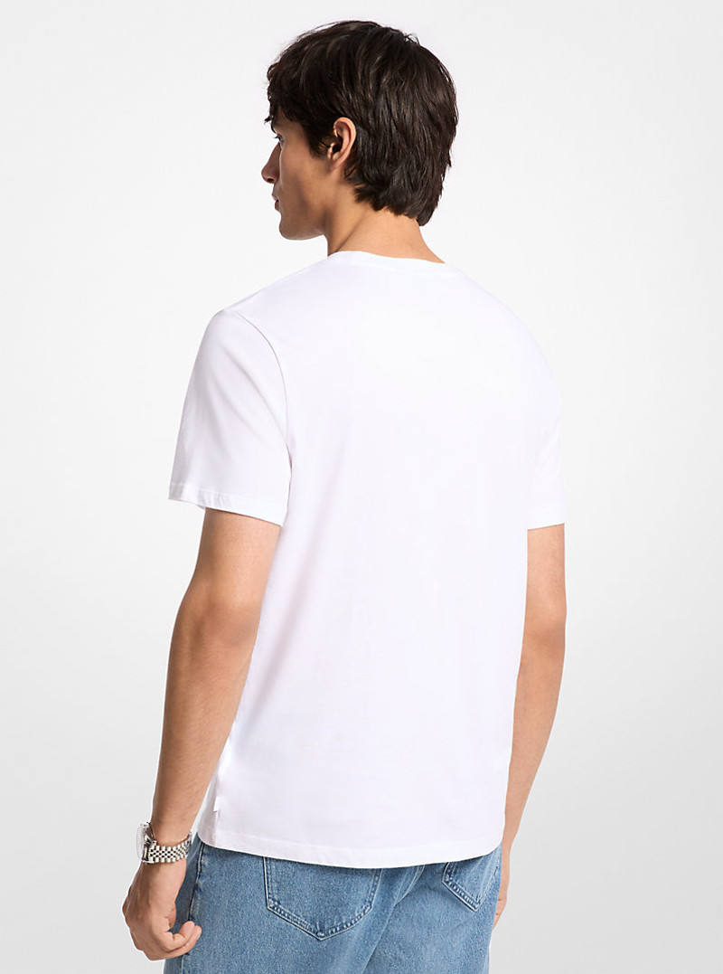 MICHAEL KORS Graphic Logo Cotton T-Shirt outlook