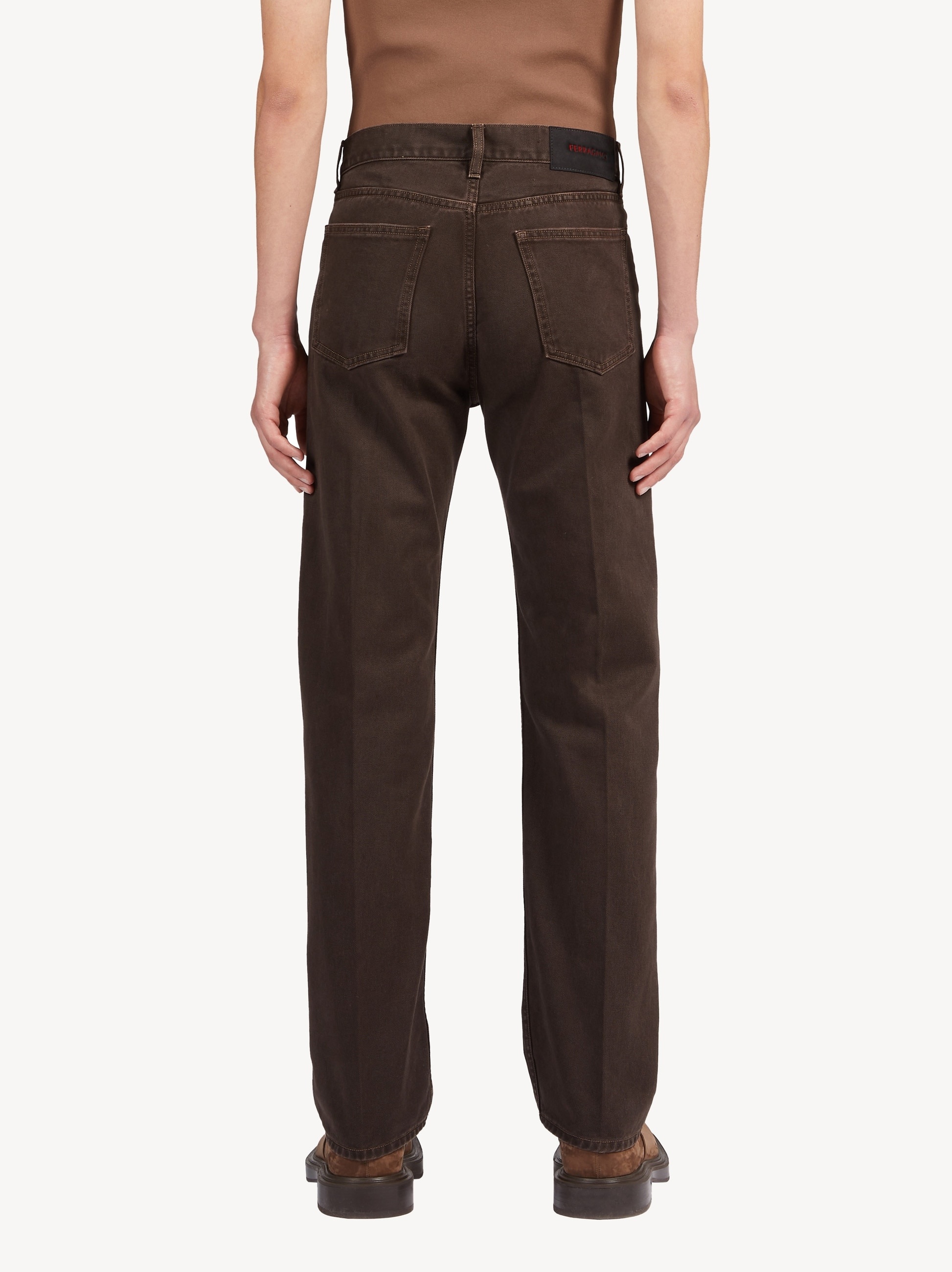Washed five pocket trouser - 4