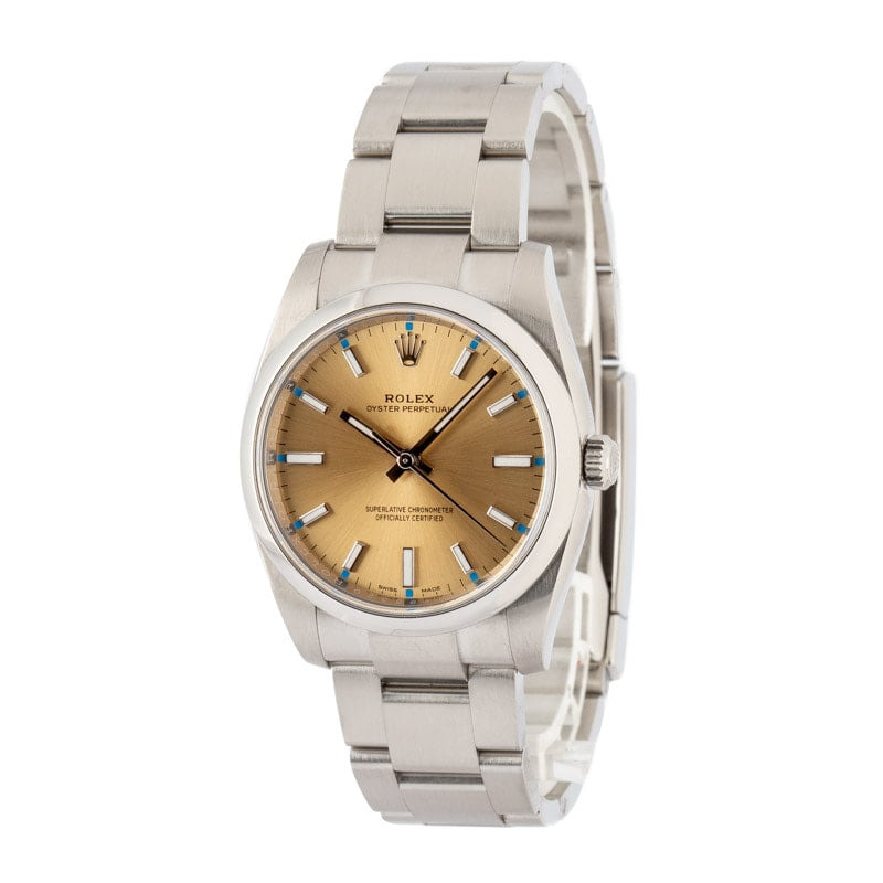 Rolex Oyster Perpetual 34 Ref 114200 White Grape Dial - 2