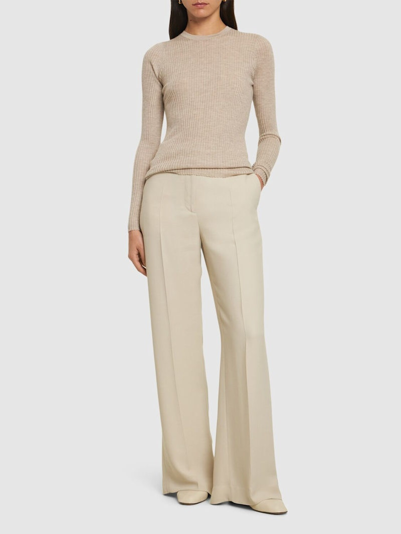 GABRIELA HEARST Browning ribbed cashmere & silk sweater outlook