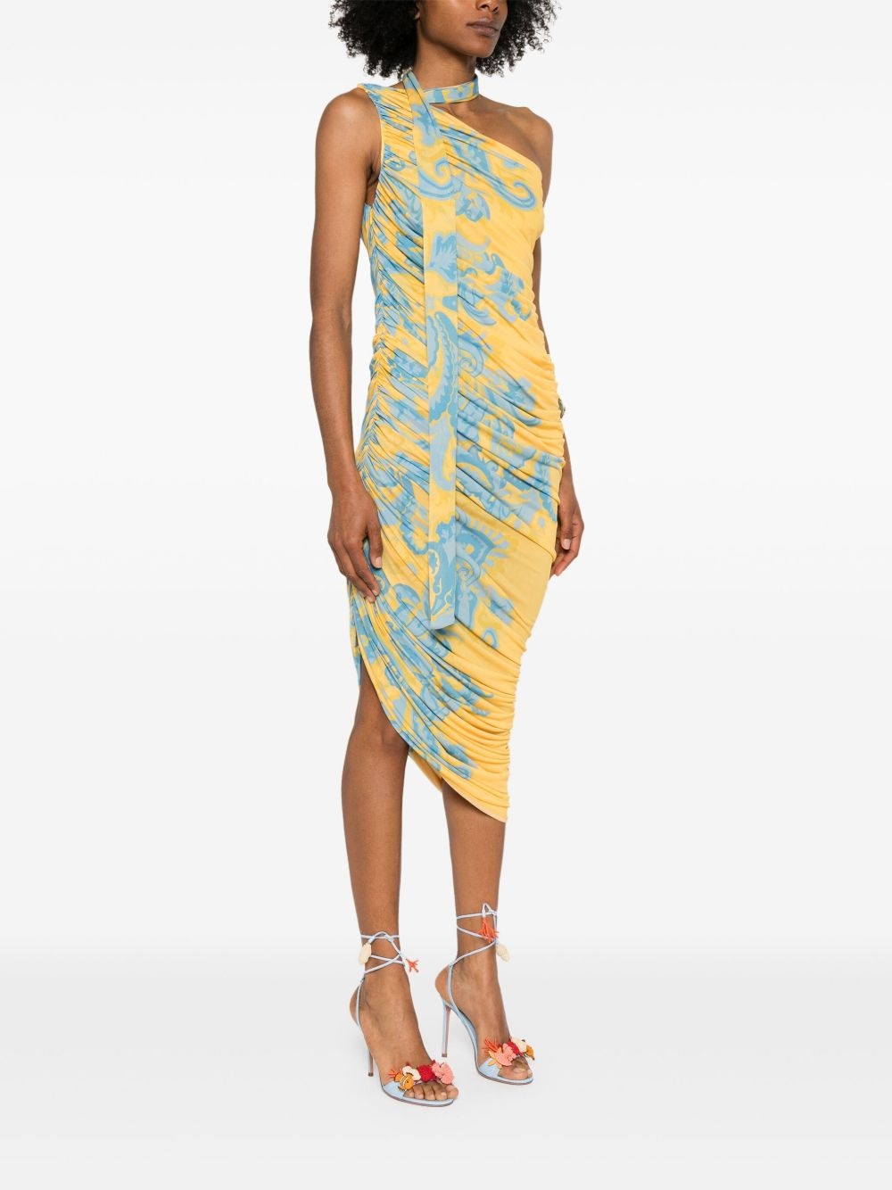 draped maxi dress - 3