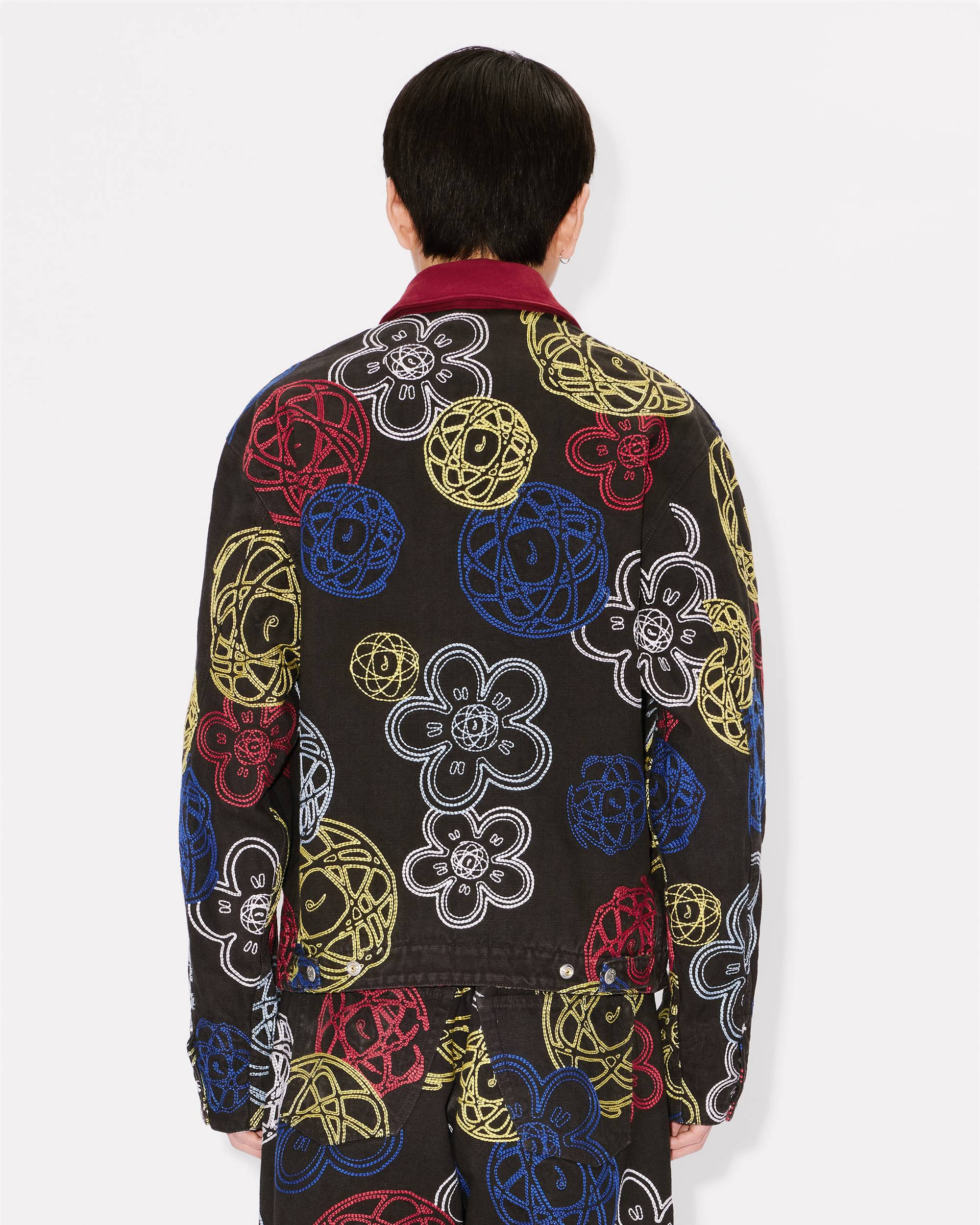 'Kenzo x Futura 2000' embroidered zip-up utility jacket - 5