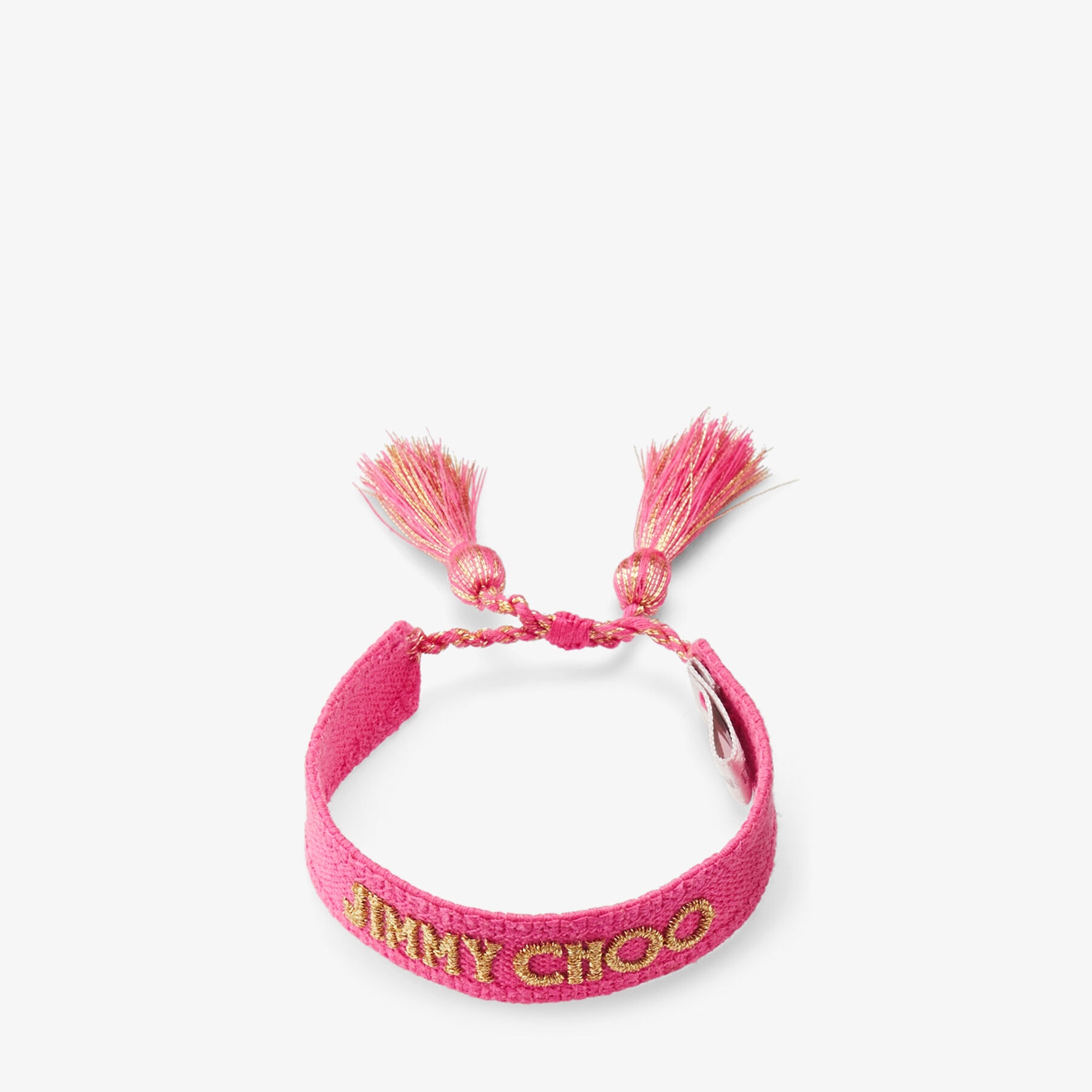 Beach Bracelet Set
Natural and Fuchsia Woven Fabric Bracelet Set - 3