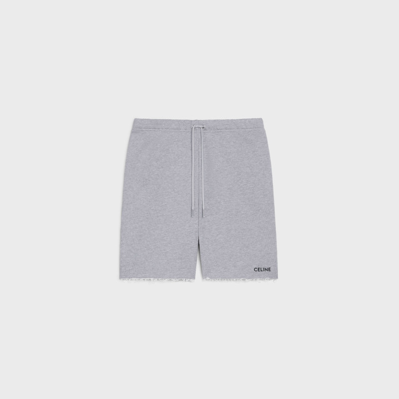 celine shorts in cotton fleece 1