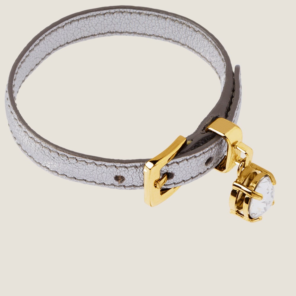 Madras leather bracelet - 3