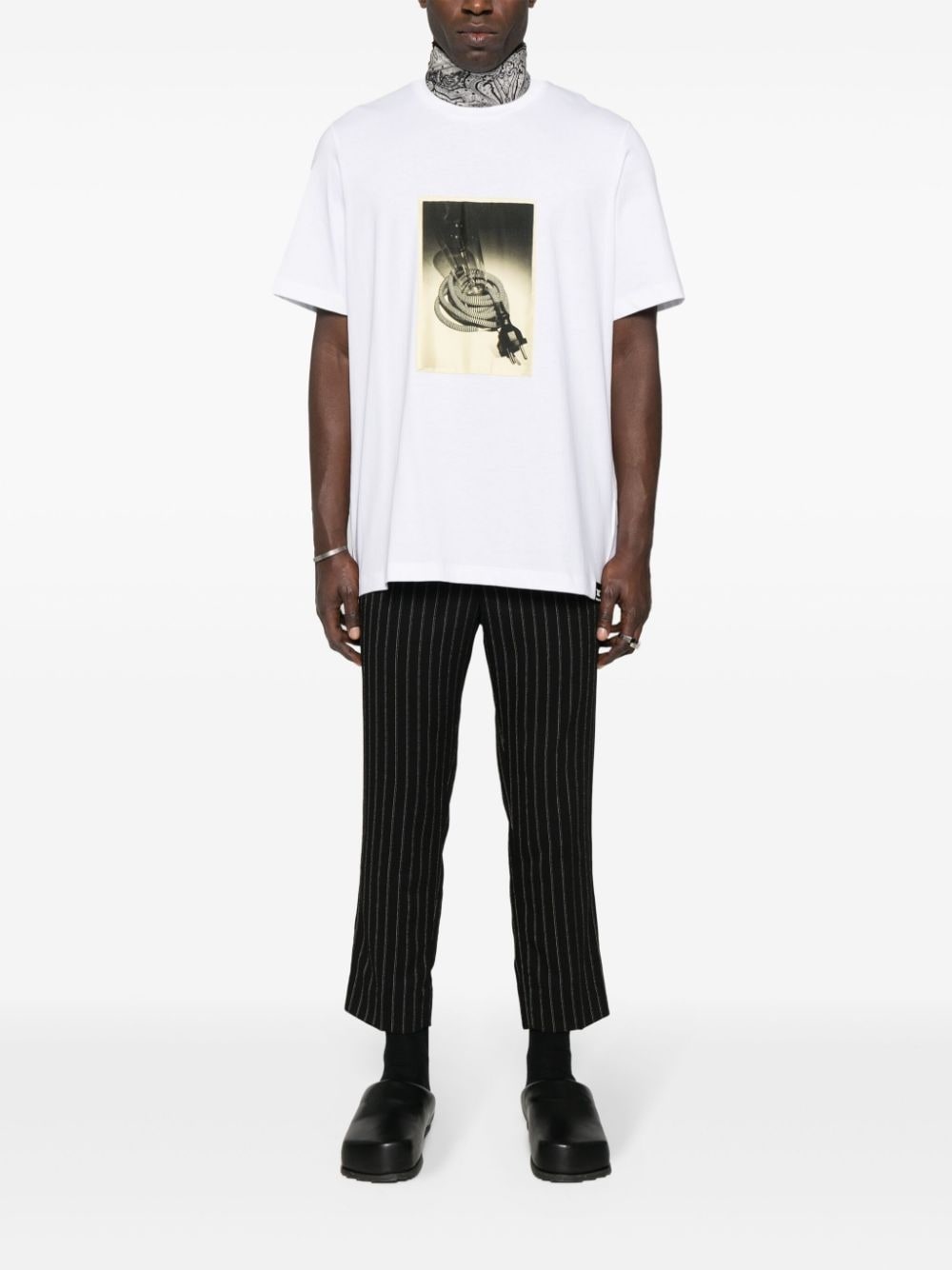 logo-print cotton T-shirt - 2