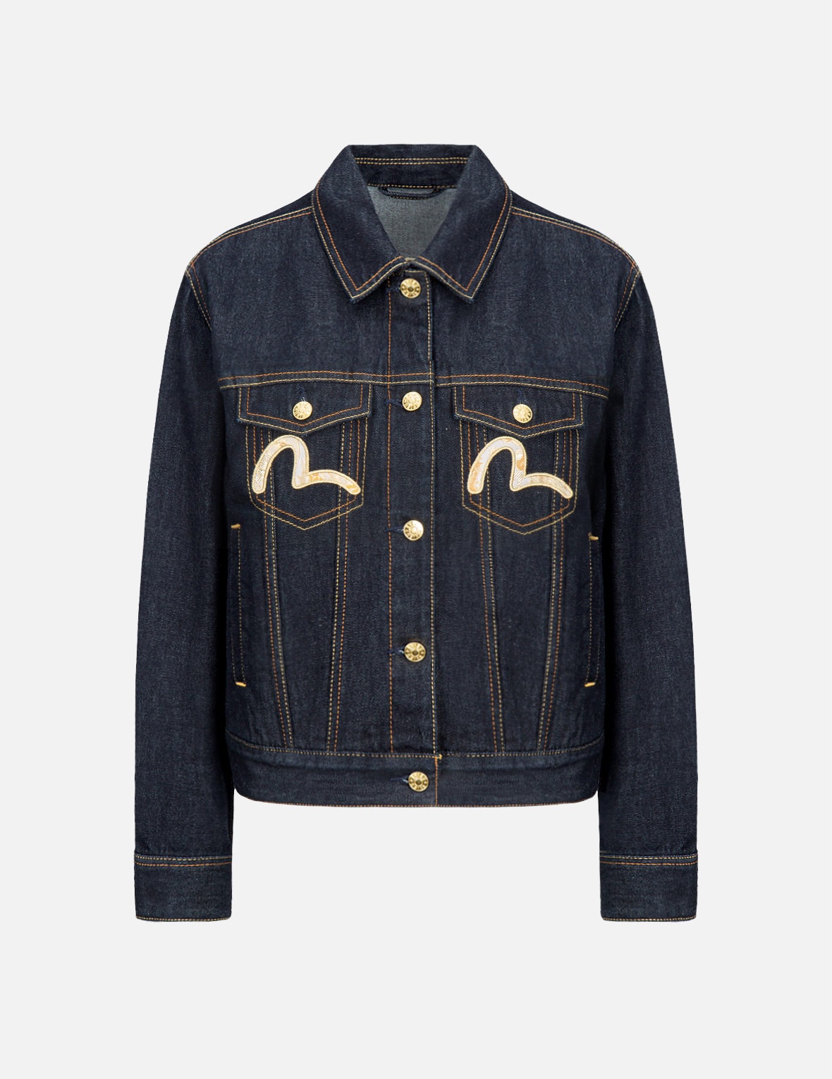 DRAGON BROCADE APPLIQUÉ DENIM JACKET - 2