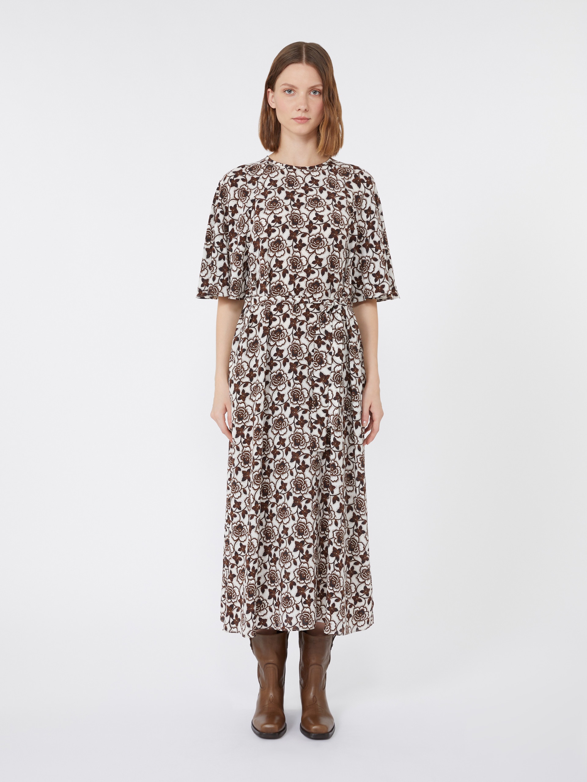 VARESE Silk crepe de chine dress - 3
