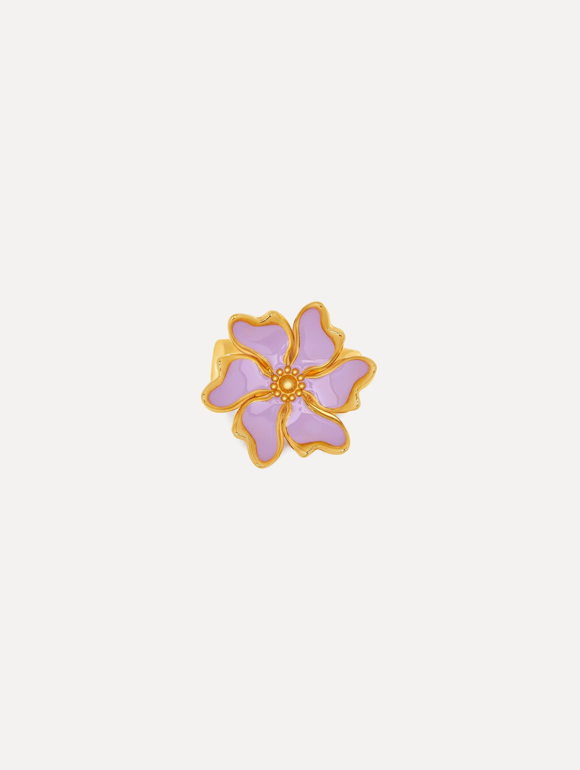 ENAMEL CHERRY BLOSSOM RING - 2